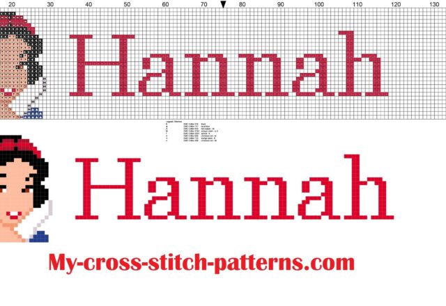 hannah_cross_stitch_pattern_name_with_disney_princess_white_snow