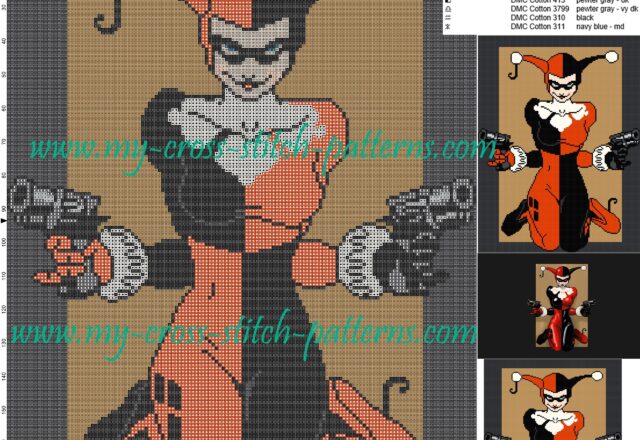 harley_quinn_cross_stitch_pattern_