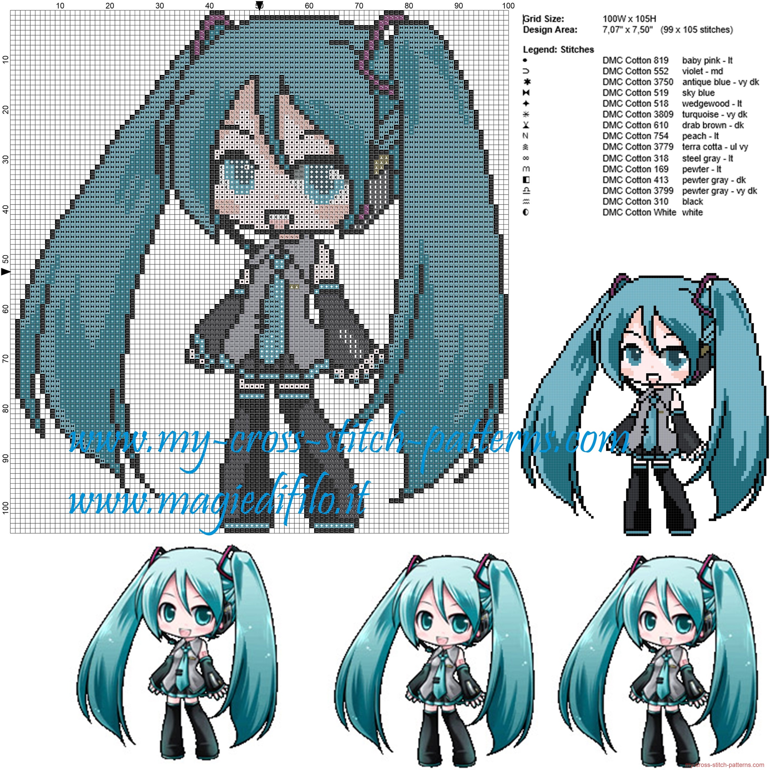 hatsune_miku_vocaloid_cross_stitch_pattern_