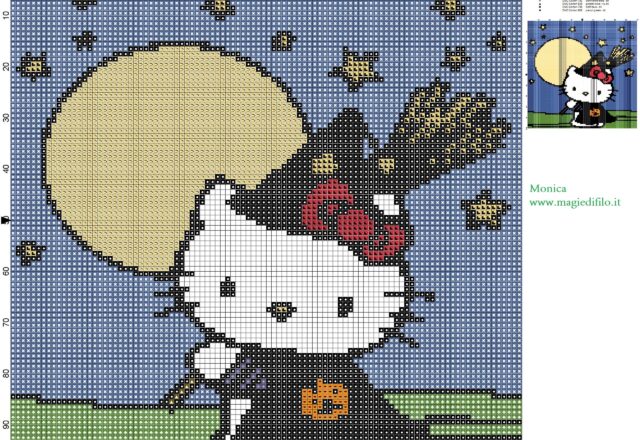 hello_kitty_witch_cross_stitch_pattern