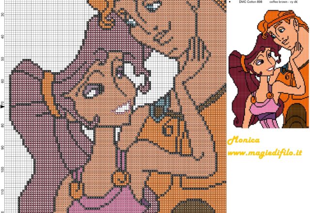 hercules_e_megara_cross_stitch_pattern_