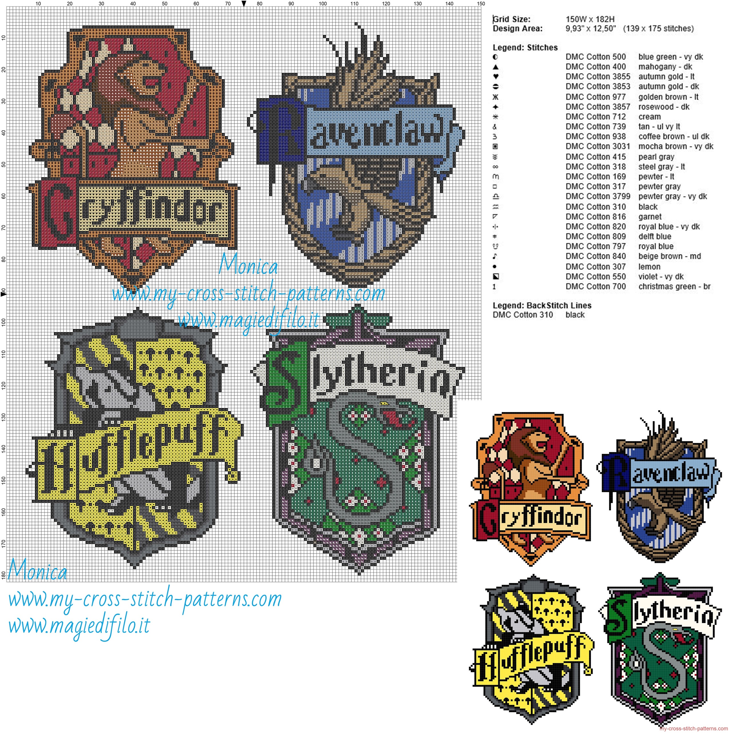 hogwarts_houses_cross_stitch_pattern_