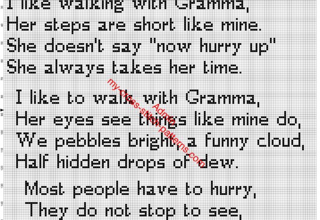 i_like_walking_with_gramma_poetry_sentence_free_cross_stitch_pattern