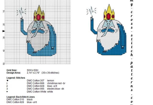 ice_king_adventure_time_cross_stitch_pattern