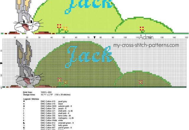 jack_cross_stitch_baby_male_name_with_looney_tunes_character_bugs_bunny