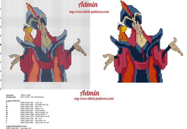 jafar_disney_aladdin_cross_stitch_pattern_free