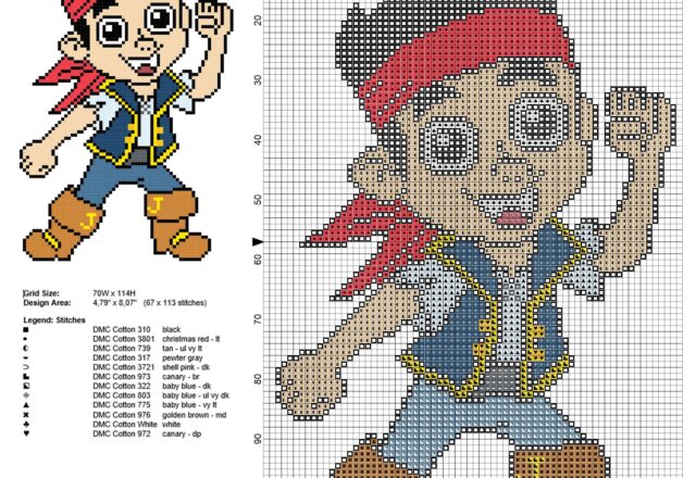 jake_from_disney_cartoon_jake_and_the_never_land_pirates_cross_stitch_pattern_free_download