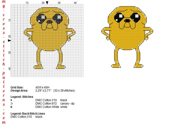 jake_the_dog_adventure_time_character_cross_stitch