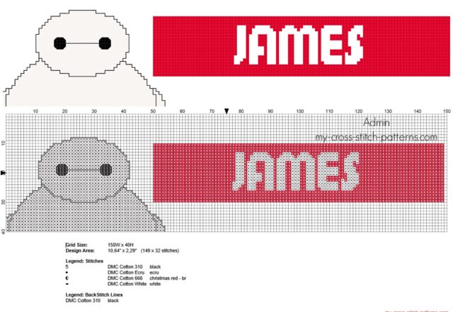 james_cross_stitch_baby_names_with_disney_big_hero_6_baymax