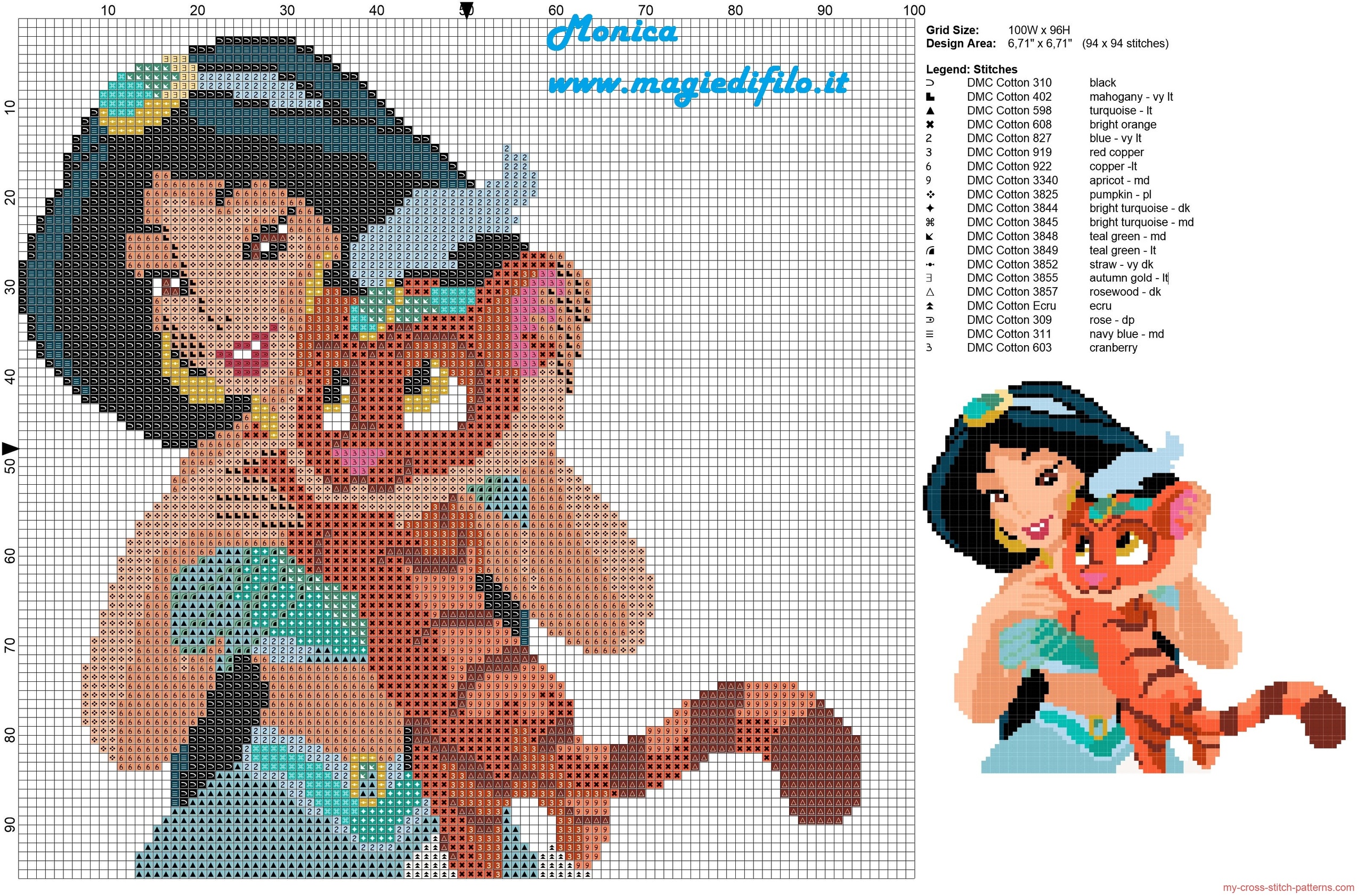 jasmine_with_sultan_tiger_cross_stitch_pattern_