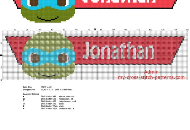 jonathan_cross_stitch_baby_male_name_with_leo_ninja_turtles