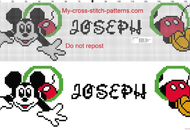 joseph_name_whit_mickey_mouse_cross_stitch_patterns_free