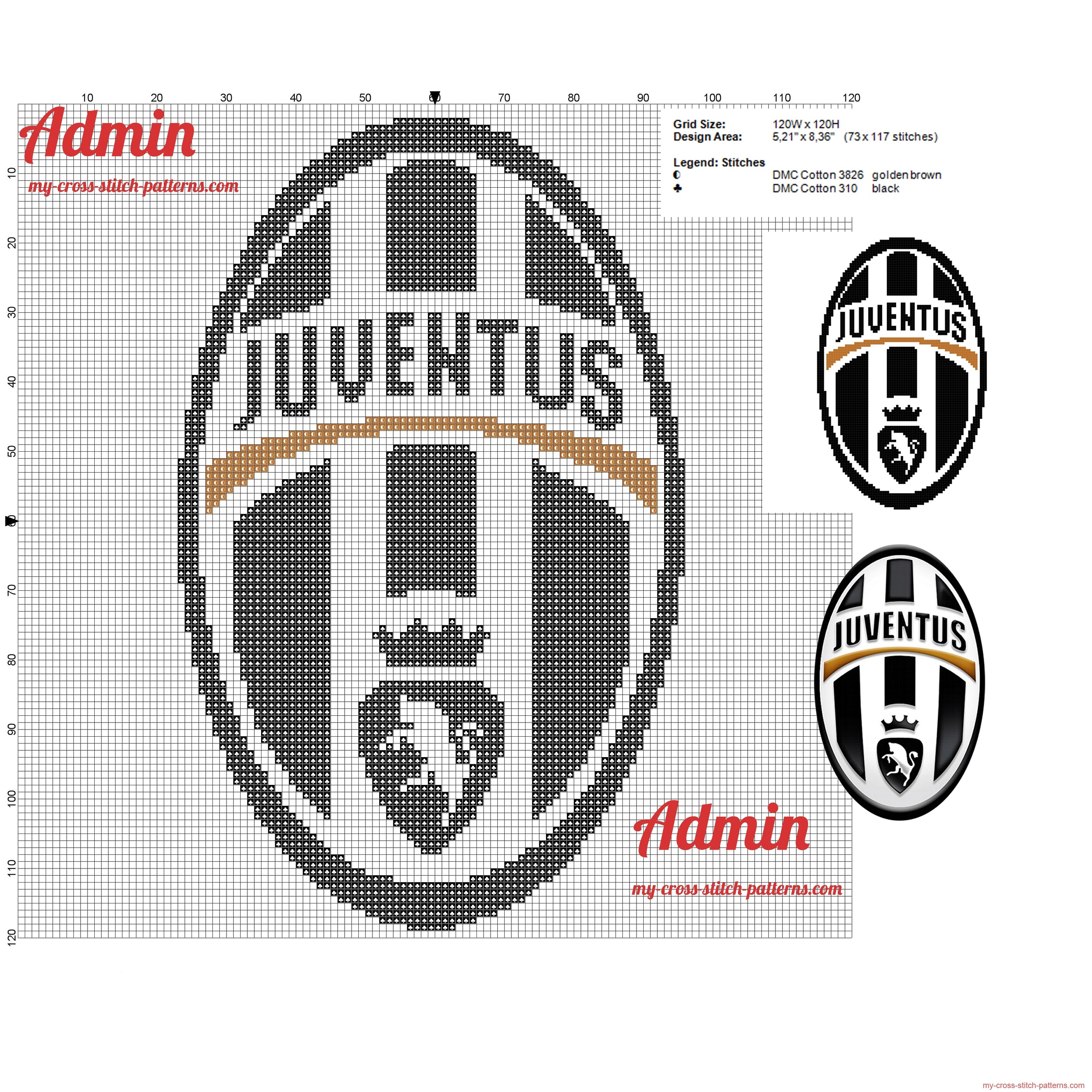 juventus_logo_cross_stitch_pattern_free