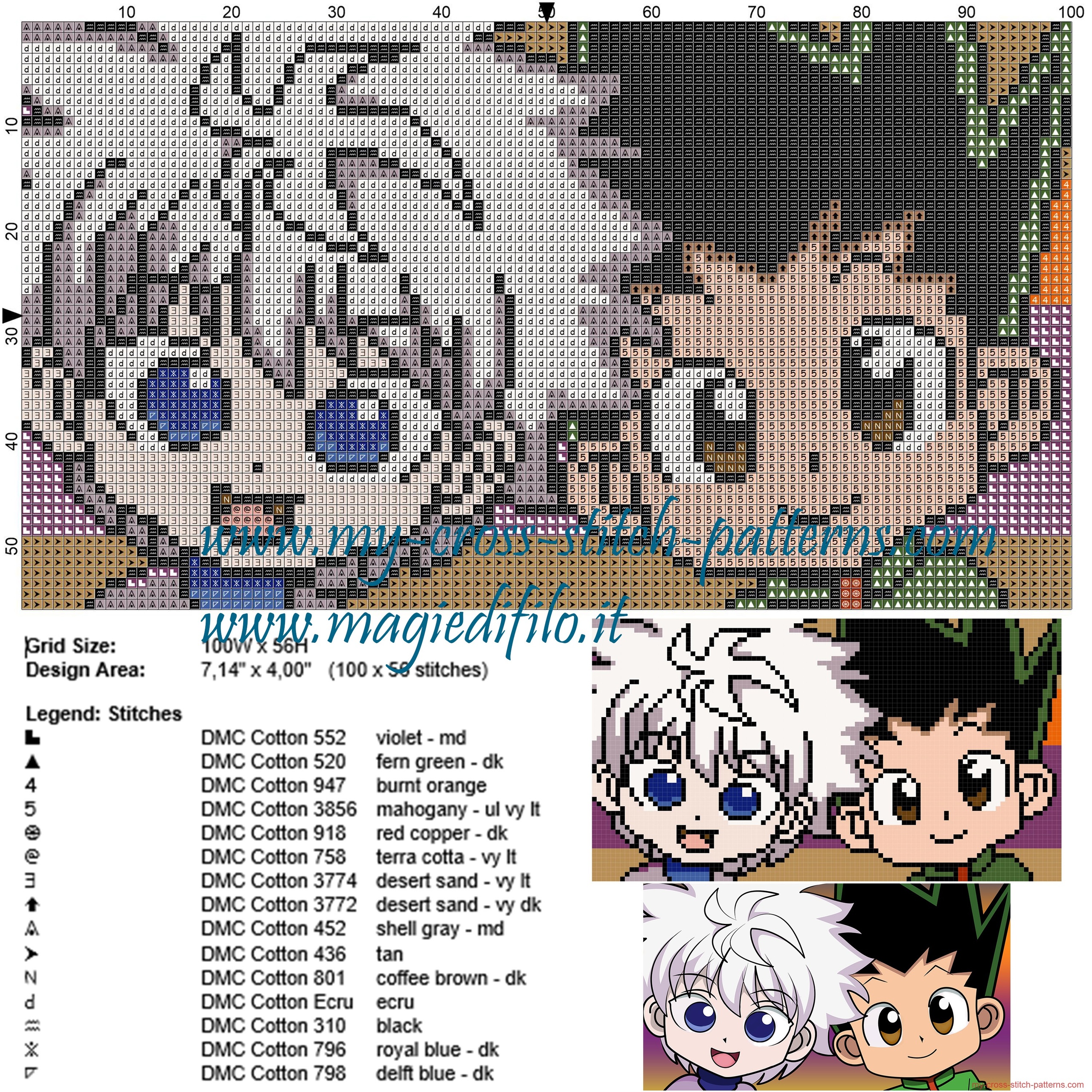 killua_e_gon_hunter_x_hunter_cross_stitch_pattern_