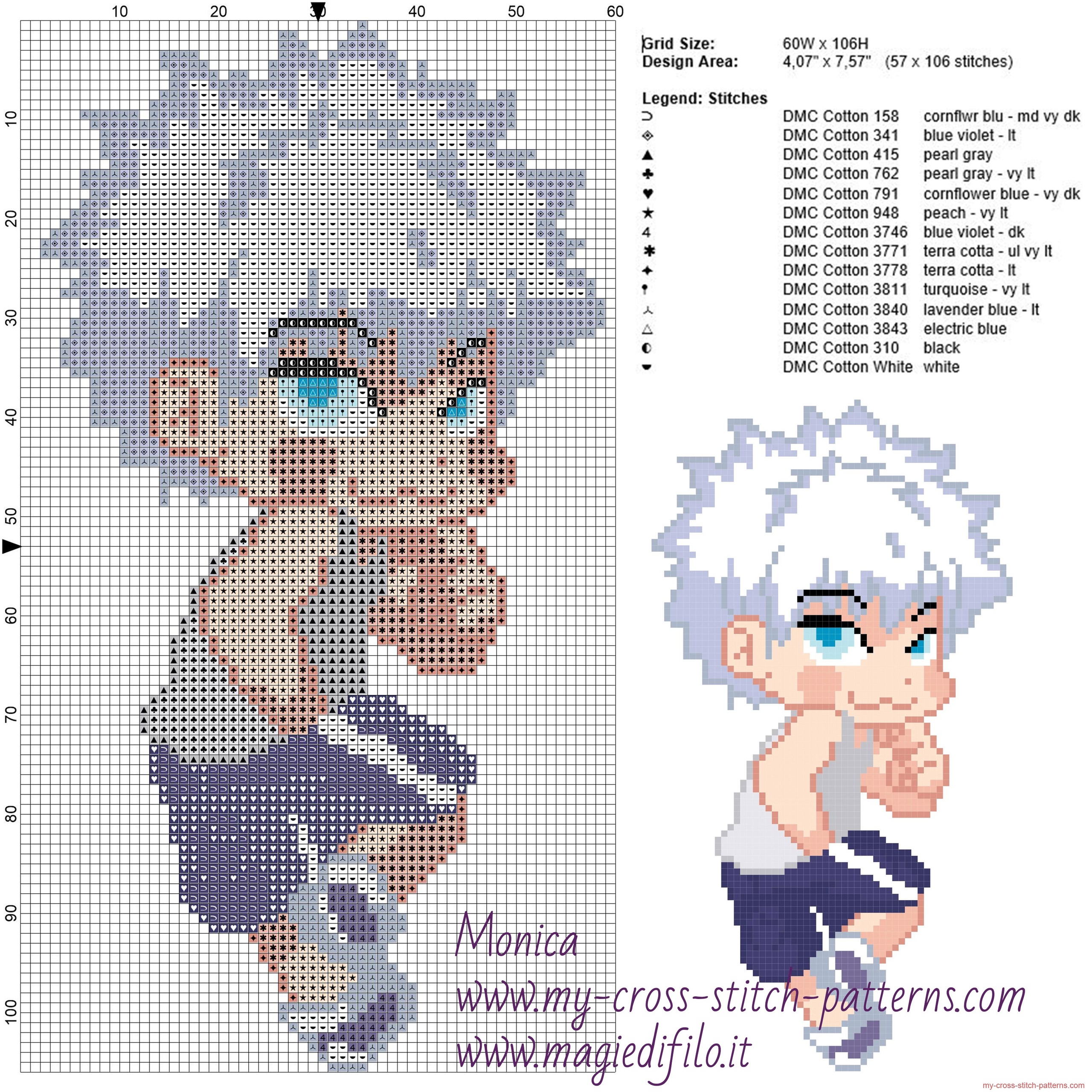 killua_hunter_x_hunter_cross_stitch_pattern_