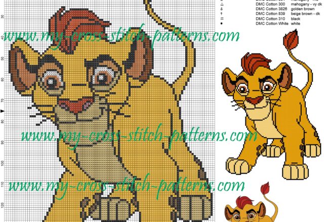 kion_the_lion_king_cross_stitch_pattern