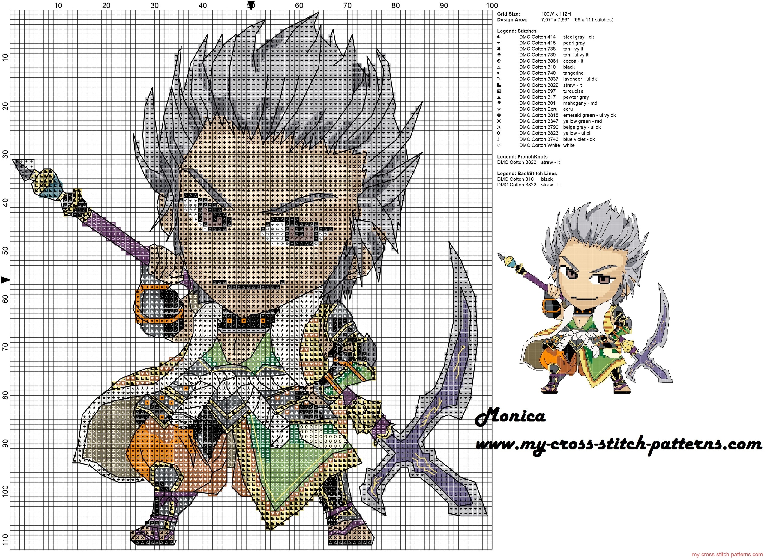 kiyomasa_samurai_warriors_cross_stitch_pattern