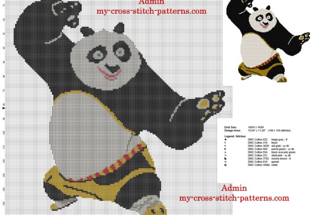 kung_fu_panda_cartoon_cross_stitch_pattern_in_about_150_stitches