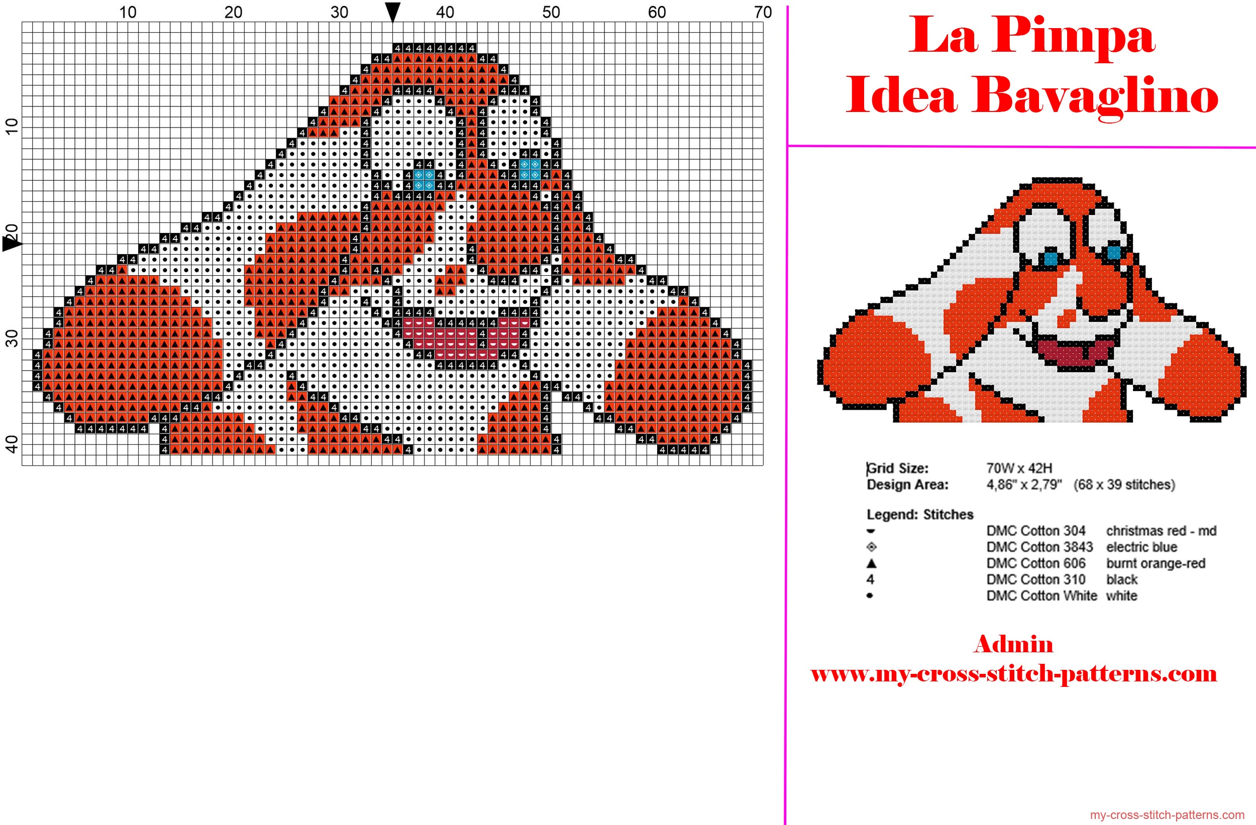la_pimpa_free_cross_stitch_pattern_40_stitches_baby_bib_idea