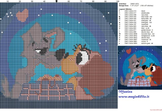 lady_and_the_tramp_cross_stitch_pattern