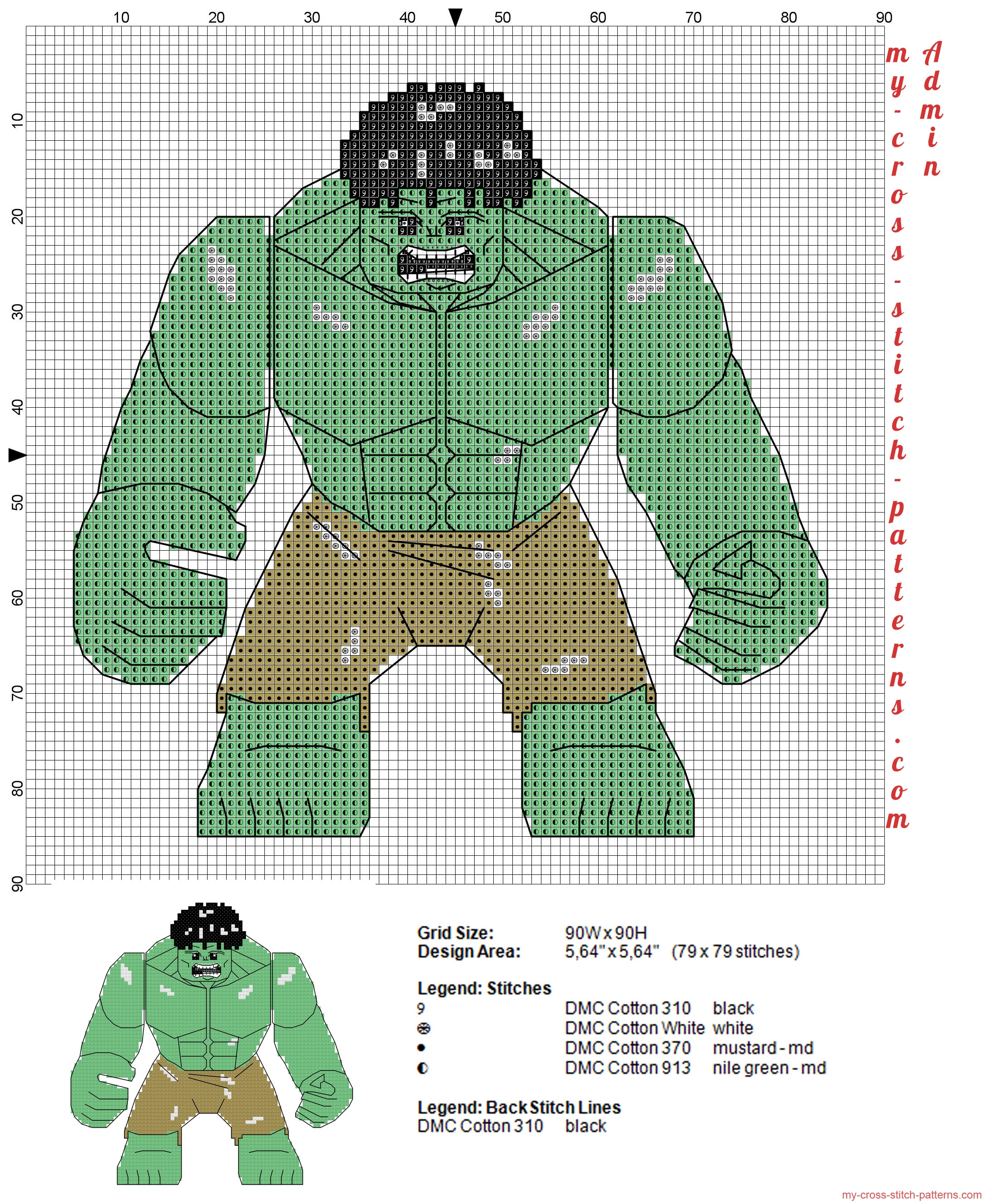 lego_hulk_free_cross_stitch_pattern