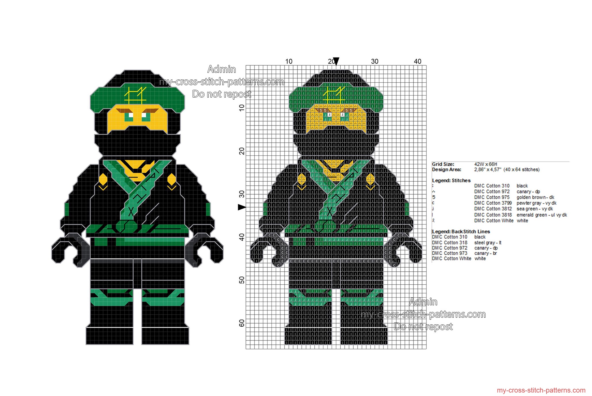 lego_ninjago_lloyd_free_cross_stitch_pattern_40x64