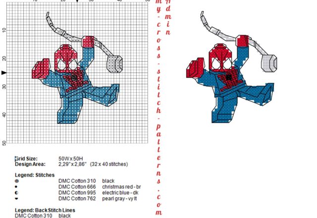 lego_spiderman_cross_stitch_pattern_32x40_4_dmc_threads