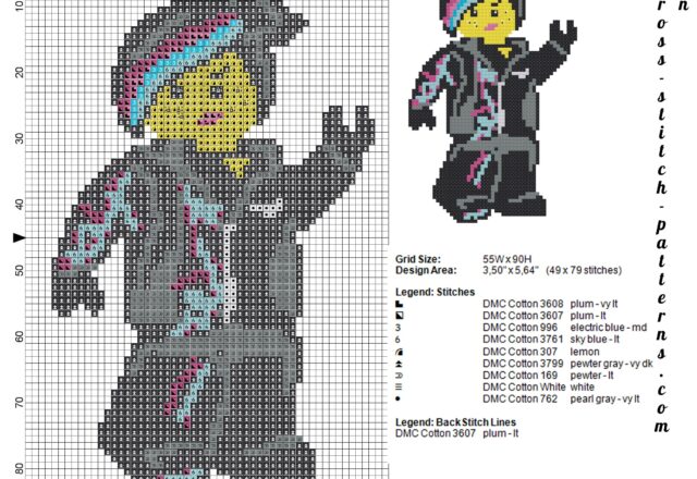 lego_wildstyle_lucy_the_lego_movie_cross_stitch_pattern