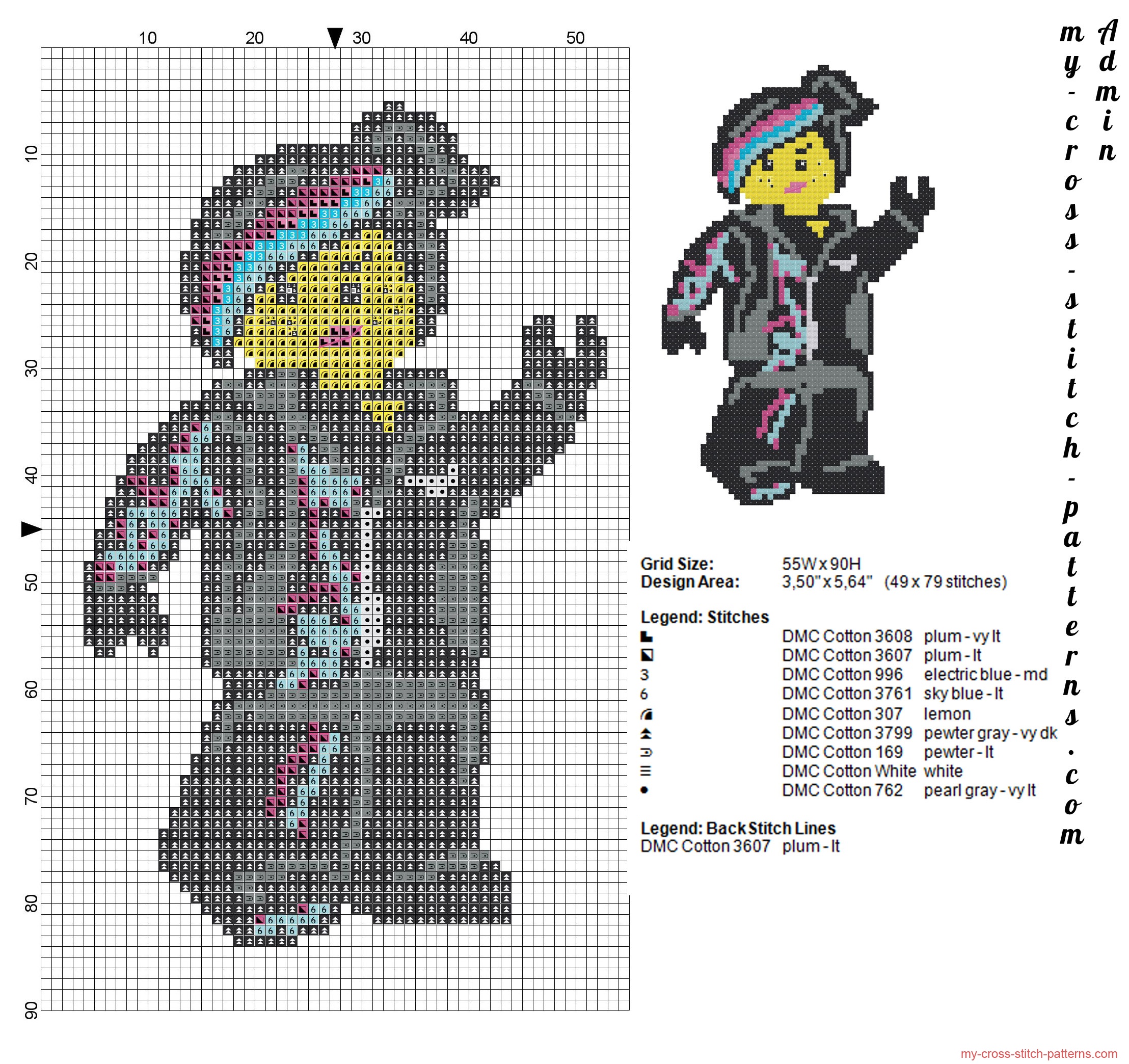 lego_wildstyle_lucy_the_lego_movie_cross_stitch_pattern