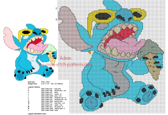 lilo__stitch_cross_stitch_pattern_lilo_eating_an_ice_cream