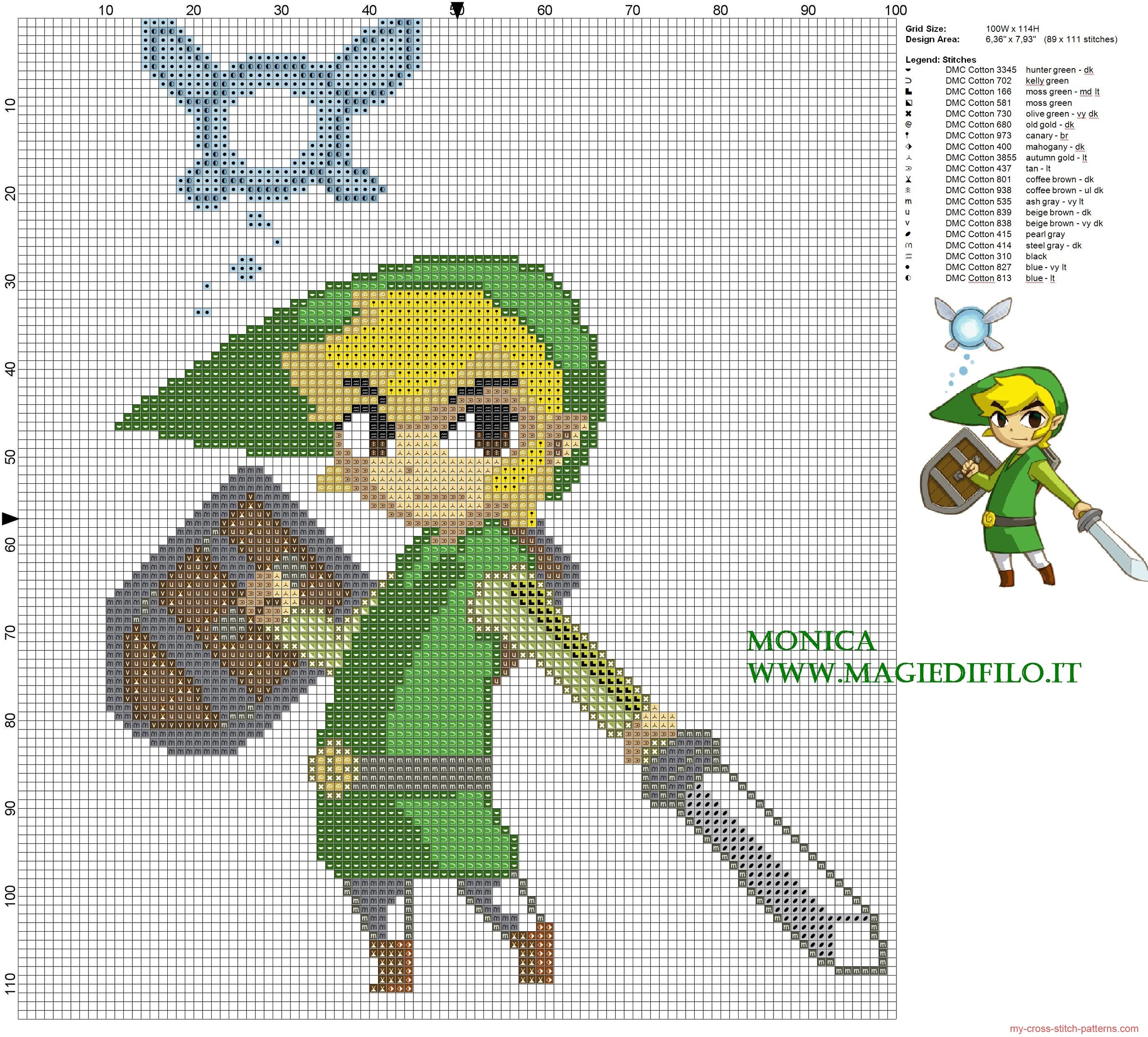 link_and_ciela_the_legend_of_zelda_cross_stitch_pattern