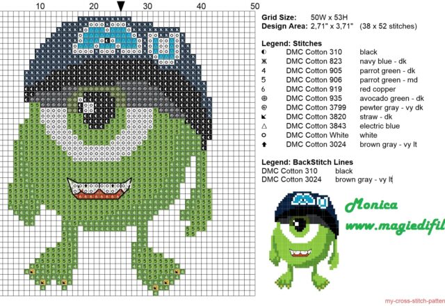 little_mike_wazowski_cross_stitch_pattern_