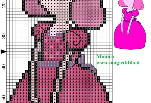 little_princess_bubblegum_adventure_time_cross_stitch_pattern