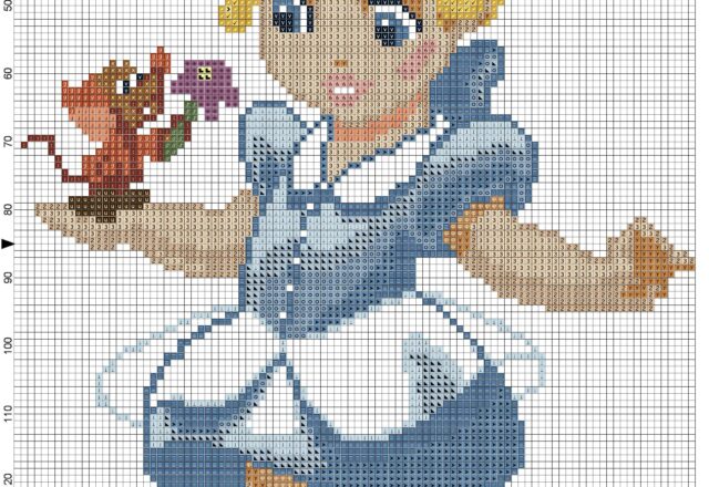 little_princess_cinderella_cross_stitch_pattern
