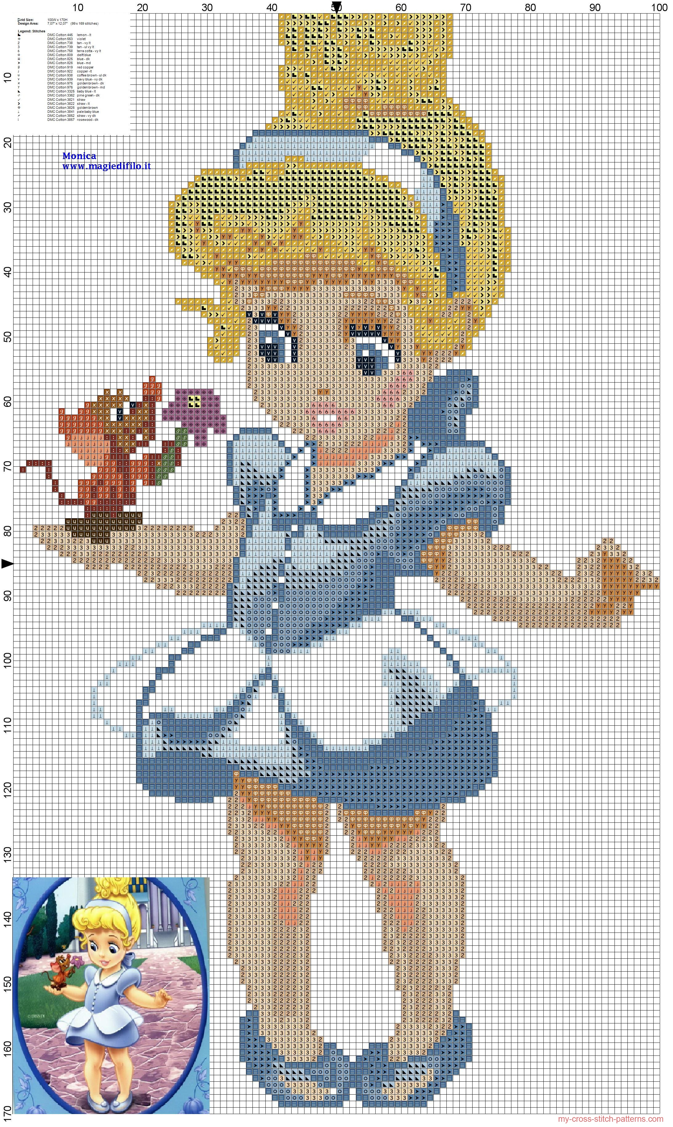 little_princess_cinderella_cross_stitch_pattern