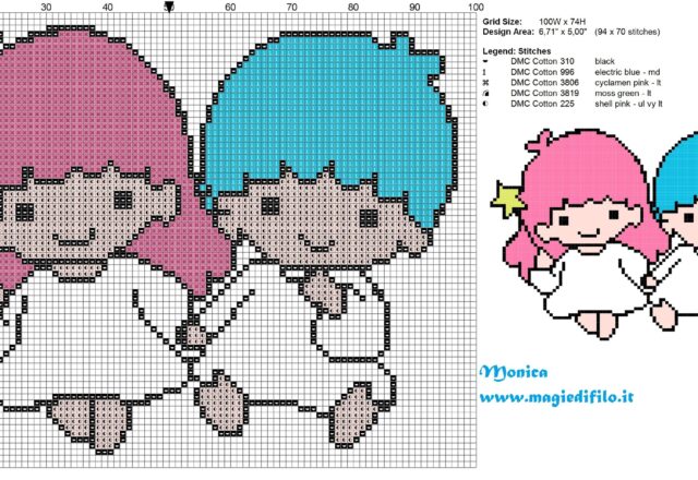 little_twin_star_cross_stitch_pattern_
