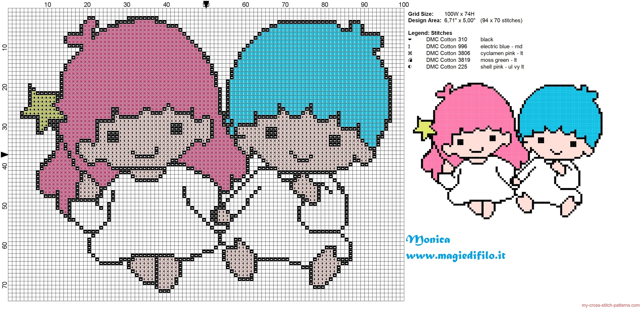 little_twin_star_cross_stitch_pattern_