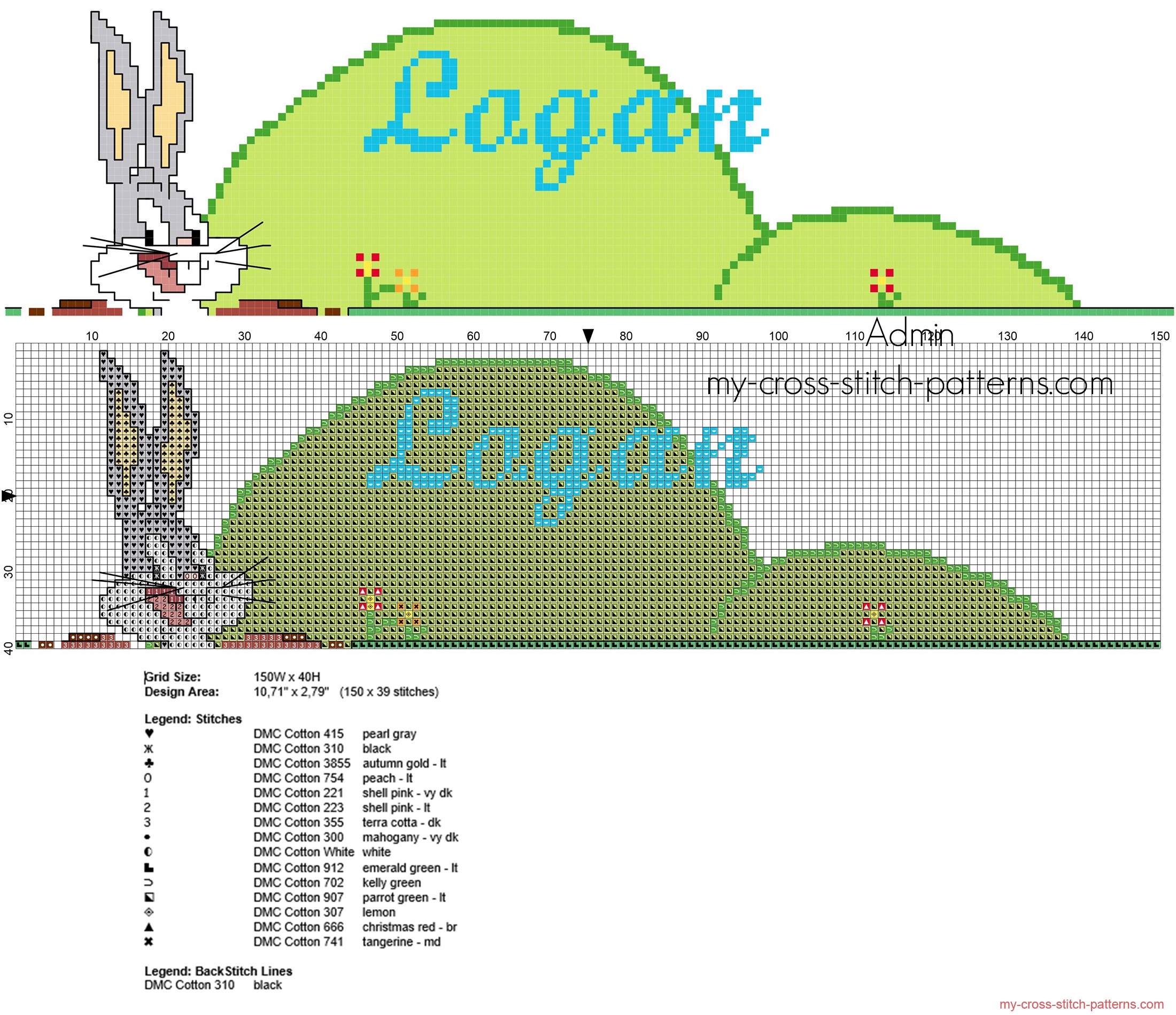 logan_cross_stitch_baby_male_name_with_bugs_bunny