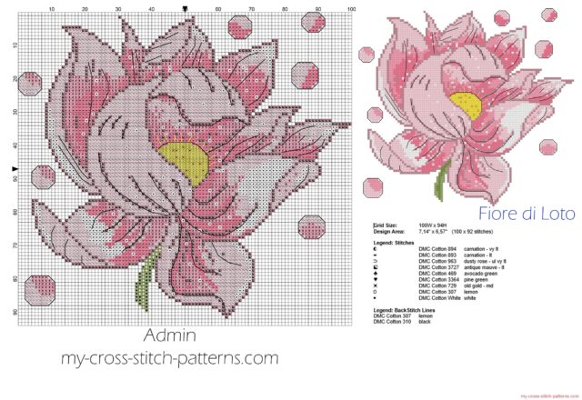 lotus_flower_cross_stitch_pattern_100_x_92_stitches