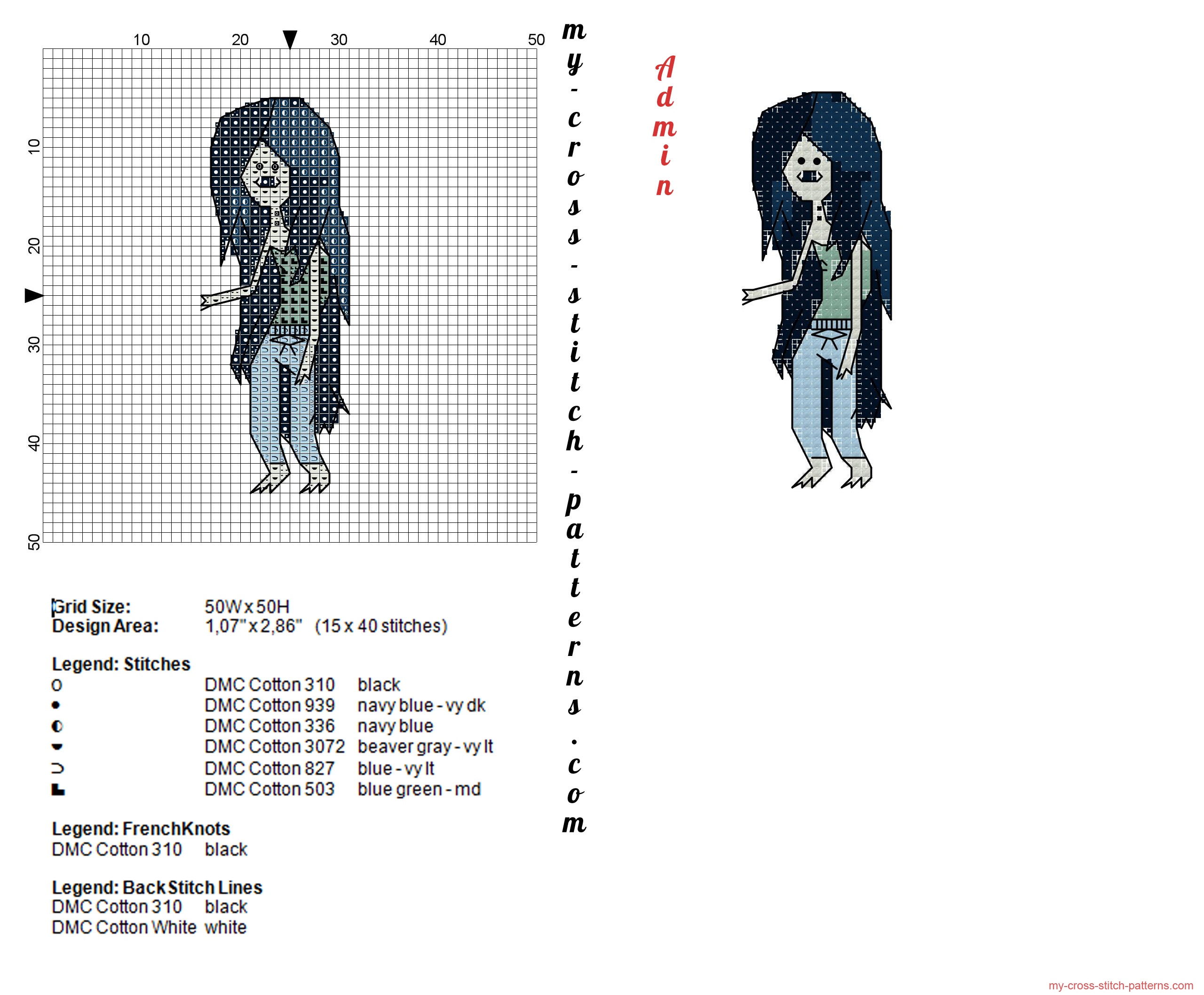 marceline_adventure_time_character_cross_stitch_pattern