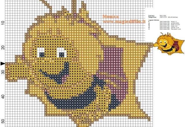 maya_the_bee_cross_stitch_pattern