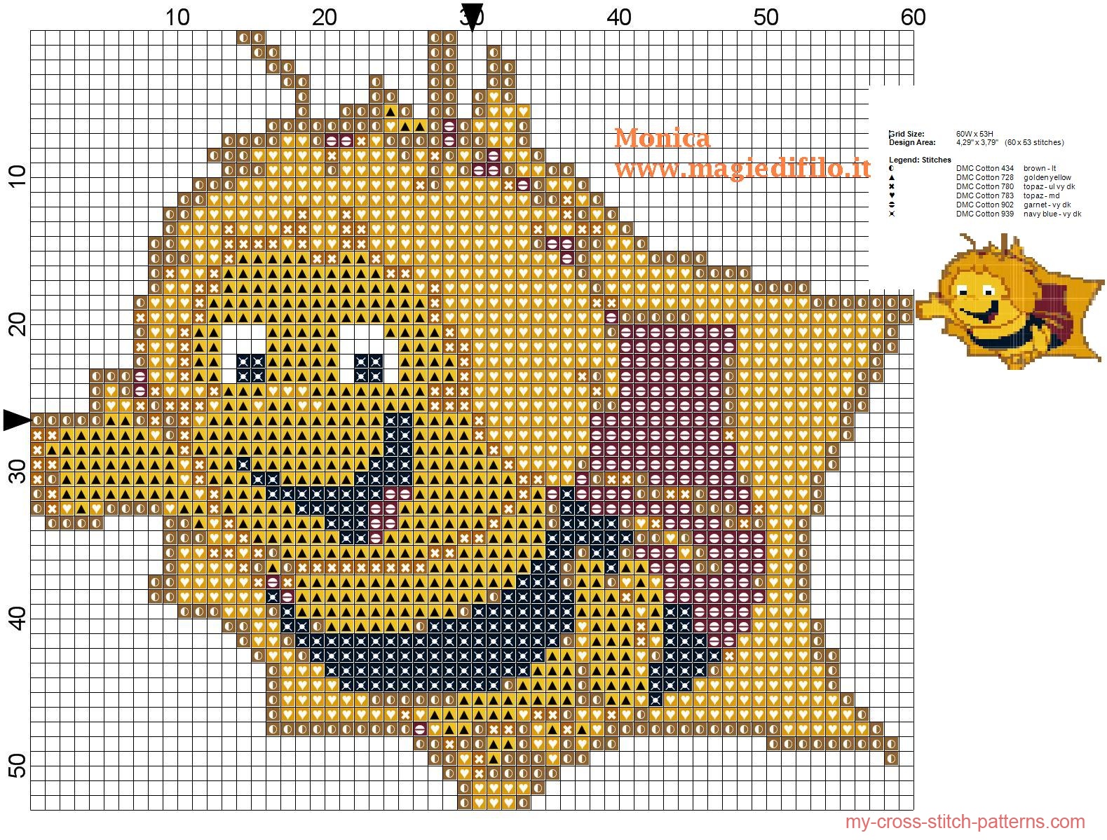 maya_the_bee_cross_stitch_pattern