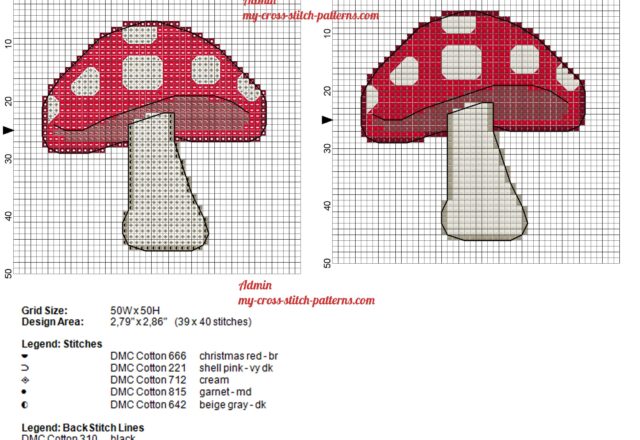 medium_size_poisonous_red_mushroom_cross_stitch_pattern