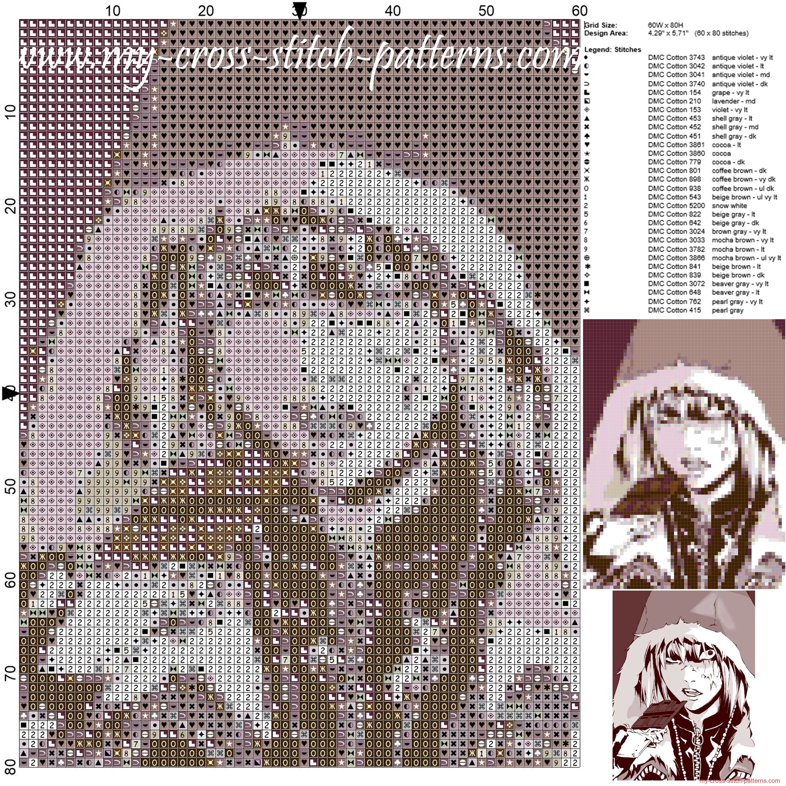 mello_death_note_cross_stitch_pattern_