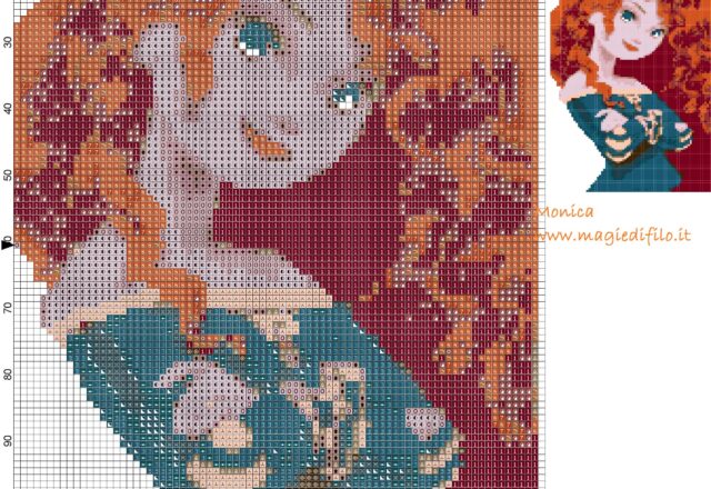 merida_brave_cross_stitch_pattern_