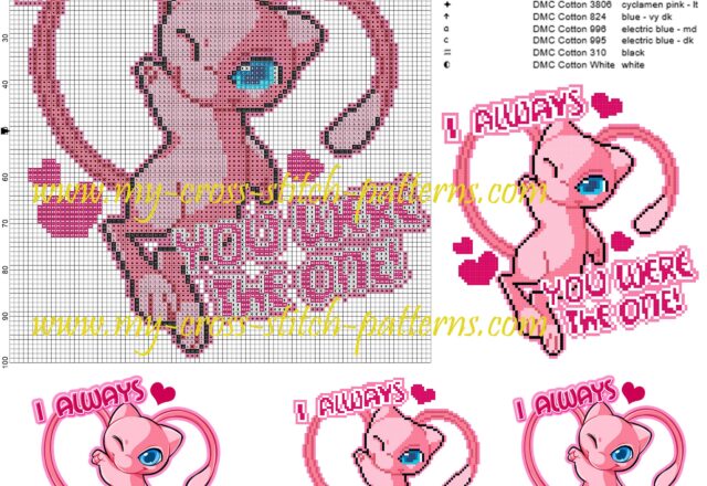 mew_pokemon_cross_stitch_pattern_