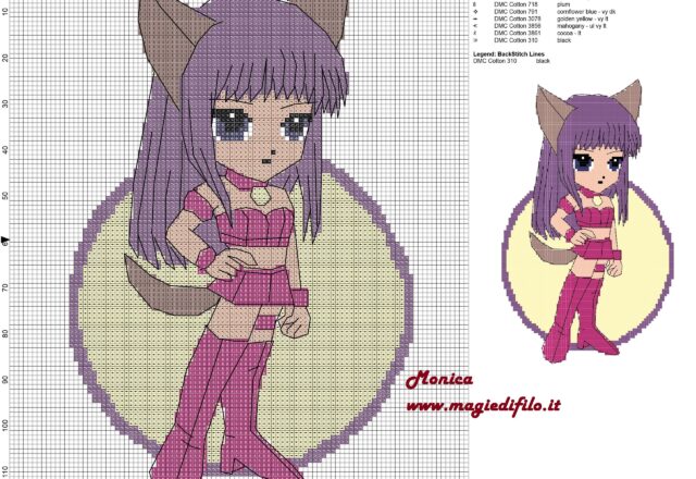 mew_zakuro_chibi_cross_stitch_pattern_