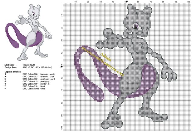 mewtwo_legendary_pokemon_free_cross_stitch_pattern