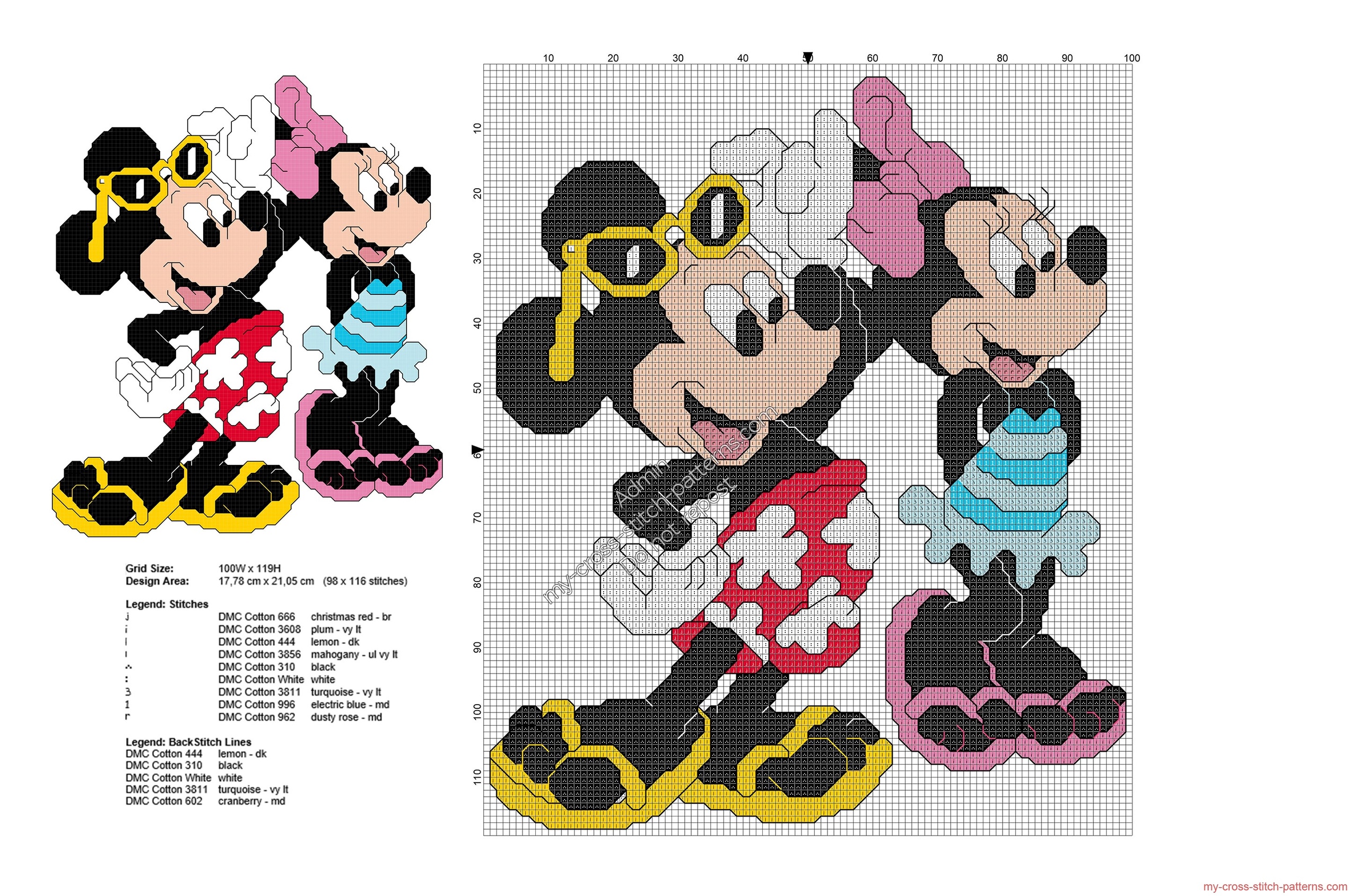 mickey_and_minnie_summer_time_free_disney_cross_stitch_pattern