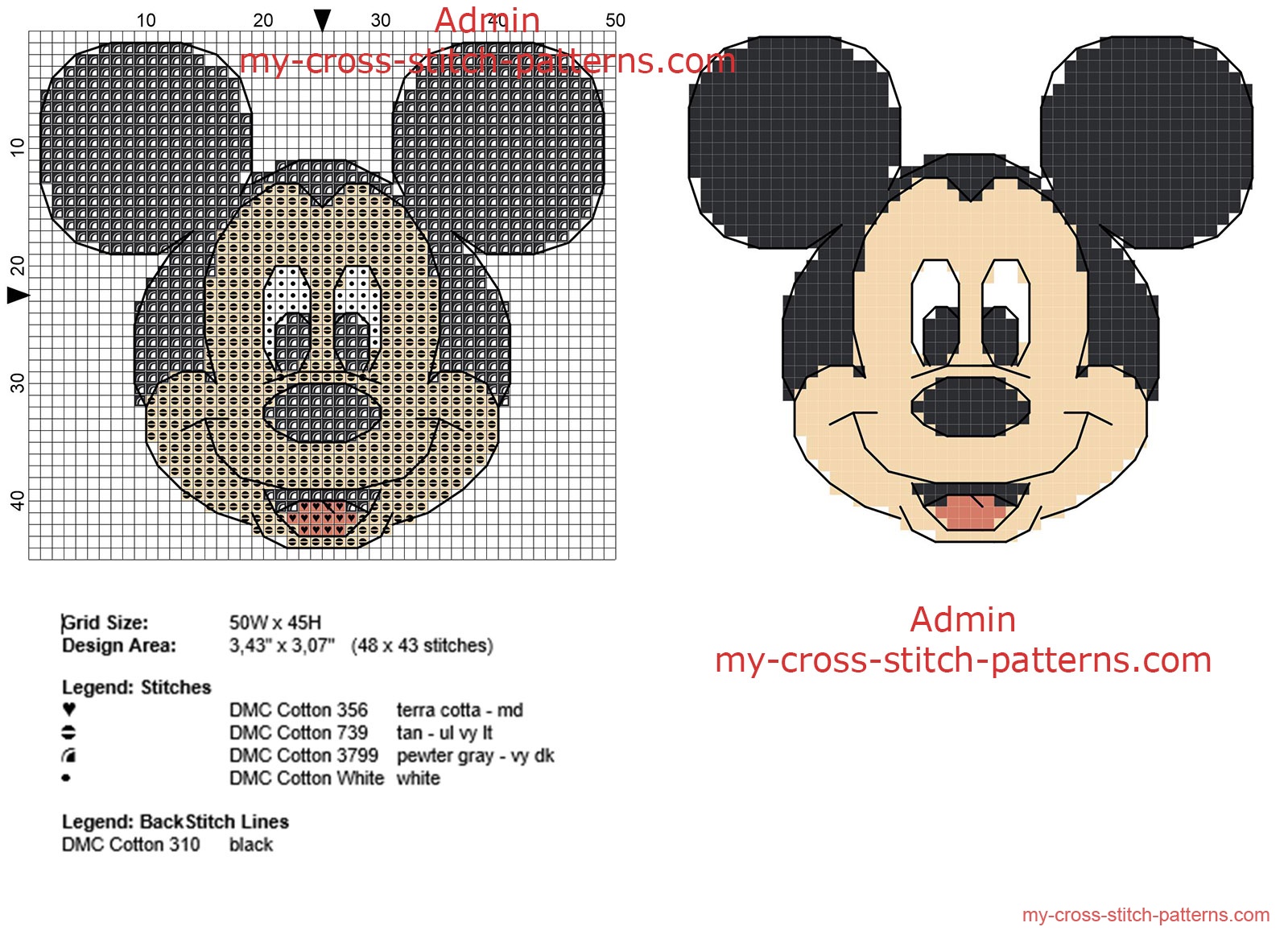mickey_mouse_with_backstitch_use_small_size_48_x_43_only_5_dmc_threads_free_cross_stitch_pattern